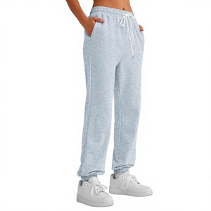 Pantalones Deportivos de Otoño para Mujer, Venta Directa de Fábrica, OEM, 100% Algodón y Spandex, Corte Holgado, Impermeables, Transpirables, con Cordones Ajustables - Product Image 5