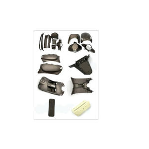 RIVA — KIT de carrosserie <span class=keywords><strong>ZNEN</strong></span> <span class=keywords><strong>ZN50QT</strong></span>-30A, phare rond, noir mat, 19 pièces (P/N:ST01012-0020), qualité supérieure - Product Image 1