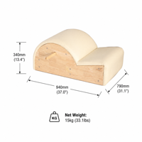 Correcteur de posture en bois d'acajou et d'érable pour Pilates, équipement de gym Step Barrel