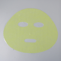 Masque facial sec écologique au curcuma avec fonctions hydratantes, nourrissantes et blanchissantes, en matériau non tissé pour les soins de la peau