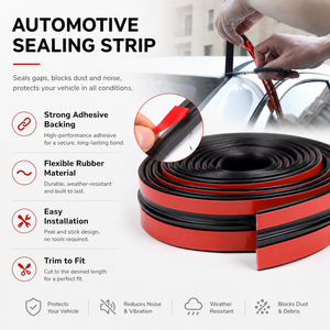 Bandes <span class=keywords><strong>d</strong></span>'<span class=keywords><strong>étanchéité</strong></span> en caoutchouc personnalisées <span class=keywords><strong>pour</strong></span> voiture, autocollants <span class=keywords><strong>pour</strong></span> vitres, pare-brise, toit, étanches, insonorisantes, en gros - Product Image 2