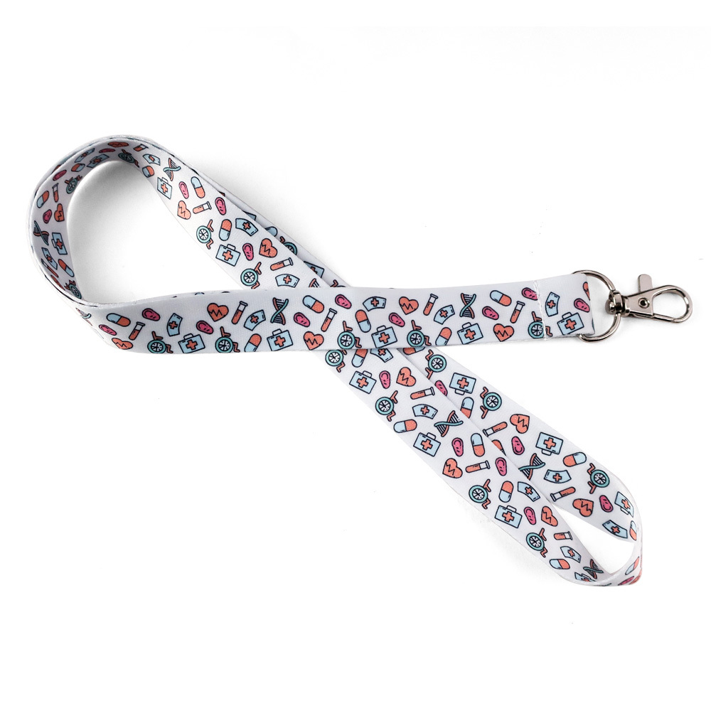 Promotional Gifts Uniform Medical Print Lanyards Single Hook Image 2