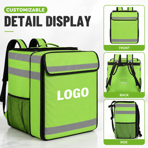 Mochila Térmica Impermeable para Entrega de Alimentos con Logotipo Personalizado, Bolsa de Pizza Reflectante para Motociclistas, Venta al Por Mayor - Product Image 6