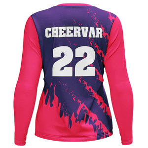 महिलाओं के वॉलीबॉल में लंबी स्लीव वॉलीबॉल टॉप में लगी नमी - Product Image 4