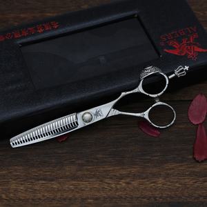 Albers 6 pouces Vente en gros de haute qualité VG10 Acier 63-64HRC Dureté Amincissement Ciseaux de coiffure Ciseaux de coupe de cheveux Fournitures de salon de coiffure - Product Image 5