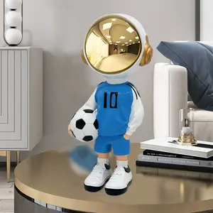 Multi-color Factory Selling Simple Soccer Player Astronaut Bedroom Living Room Resin Customize Home Resin Decoration