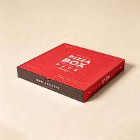 Boîtes à pizza biodégradables avec logo personnalisé, boîtes à pizza rectangulaires en carton ondulé, emballage alimentaire de qualité alimentaire pour restaurant, boulangerie
