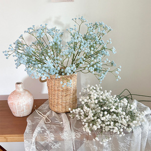 Gypsophile artificielle blanche réaliste avec des branches luxuriantes, branche de gypsophile artificielle pour arche de mariage, décoration de vase à domicile - Product Image 1