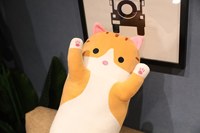 Oreiller en coton doux pour chaton pour enfants, grand jouet en peluche à longues pattes de dessin animé avec rembourrage en coton PP