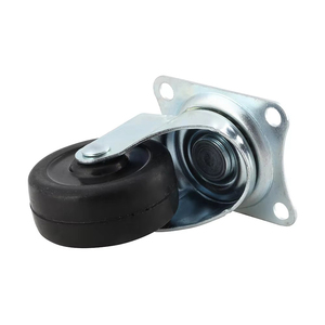 High Temperature Ball Bearing Casters 2 Inch Rubber <b>Plastic</b> Composite <b>Wheels</b> For Furniture Equipment - Product Image 2
