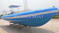 Bateau de pêche gonflable en fibre de verre PVC ou Hypalon, bateau côtelé, 32 pieds, 9.6m, Offre Spéciale