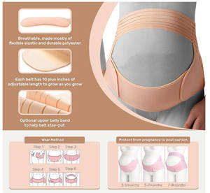 Matériau respirant ceinture de grossesse pour soulager la pression pelvienne - Product Image 6