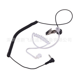 Auriculares Walkie Talkie de 3,5 mm con un solo auricular y clip para teléfono móvil, reproductor MP3 y MP4 - Product Image 2