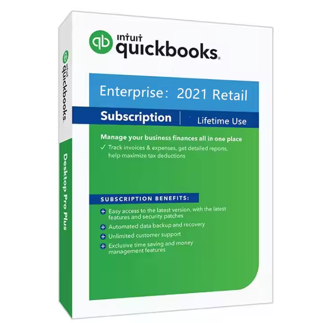 Intuit QuickBooks Desktop Enterprise Solutions 2023 US Download Lifetime Financial Accounting Software