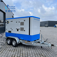 Groupe électrogène diesel industriel insonorisé de 400 kW 500 kVA, type silencieux, monté sur remorque, moteur Yuchai, d'urgence