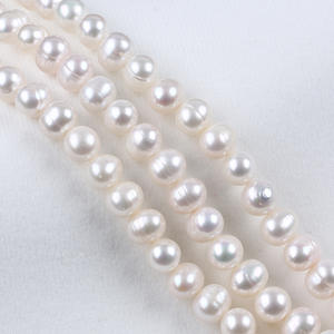 Perlas de Agua Dulce Naturales al por Mayor de Zhuji, Perlas Perforadas de 9-10 mm, Perlas Sueltas para Hacer Collares y Pulseras - Product Image 1