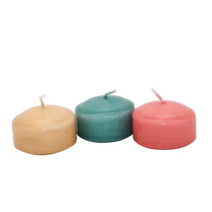 Wholesale 4 inch big floating candles 10 hours burning china supplier