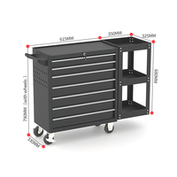 Armoires à outils très demandées, unité de rangement en acier robuste avec serrures pour atelier de réparation automobile, chariot à outils professionnel