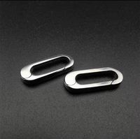 20 fermoirs ovales en acier inoxydable, pour bracelet ou collier, sautoir à homard, 316l