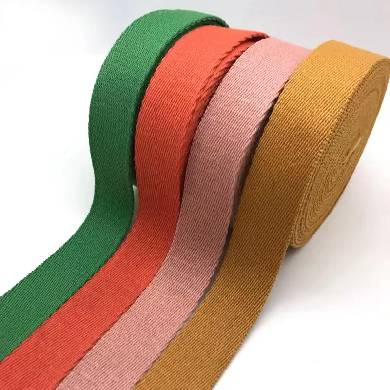 GINYI Fábrica Atacado 20mm 25mm 32mm 38mm 50mm Terylene Algodão Twill Webbing Strap Tape Para Bagagem E Mochila Cinto