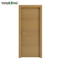 Porte en bois composite PVC WPC étanche pour cuisine, toilettes et salon en Gambie, meilleure alternative au MDF pour bâtiments commerciaux