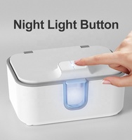 Chauffe-lingettes pour bébé sans BPA avec lumière nocturne intégrée, 15W, 110V, prise JP
