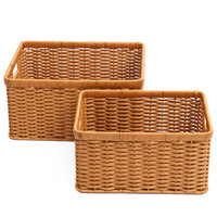 Imitatie rotan opbergmand in pastorale stijl W405 voor woonkamer, keuken, tv-kast, bureau, groente- en fruitorganisatie