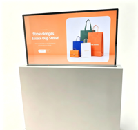 Écran d'affichage numérique OLED tactile transparent ultra-fin de 55 pouces avec animation pour ascenseurs et métros
