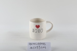 Jarra <span class=keywords><strong>de</strong></span> leche <span class=keywords><strong>de</strong></span> cerámica hecha a mano, diseño <span class=keywords><strong>de</strong></span> corazón rojo, jarra <span class=keywords><strong>de</strong></span> agua blanca rústica, florero <span class=keywords><strong>de</strong></span> <span class=keywords><strong>gres</strong></span>, decoración del hogar, <span class=keywords><strong>vajilla</strong></span> <span class=keywords><strong>de</strong></span> cocina - Product Image 5