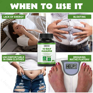 Tablet OEM/ODM 15 hari detoks kapsul pembersih kesehatan dan Gut suplemen nyaman bukan untuk wanita hamil - Product Image 4