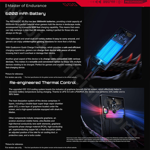 RedMagic 8s Pro+ Version 5G Smart <b>Phone</b> 6.8'' 120Hz AMOLED Latest Spdragon 8 Gen 2 Octa Core 5000mAh Red Magic 8s Pro+ - Product Image 4