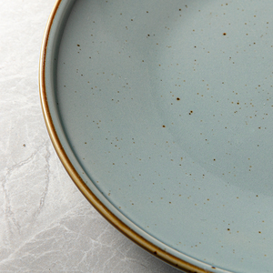 <span class=keywords><strong>Assiette</strong></span> Coupé en Céramique <span class=keywords><strong>Gris</strong></span> <span class=keywords><strong>Clair</strong></span> avec Glaçure Réactive, Qualité Commerciale, Personnalisable avec LOGO, en Porcelaine Fine, pour Restaurant - Product Image 5