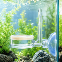 Diffuseur de CO2 pour aquarium, atomiseur pour plantes aquatiques, diffuseur à bulles en PC transparent avec ventouse, outil d'aquascaping