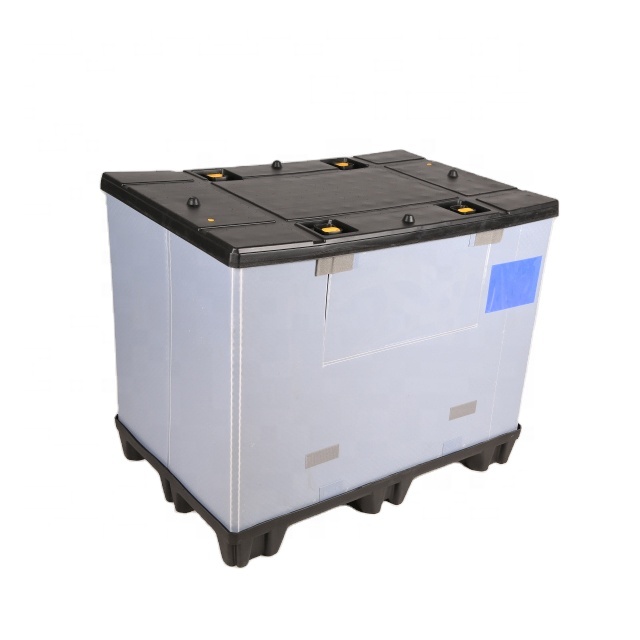 Прочный складной пластиковый контейнер для поддонов