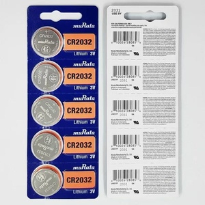Pile bouton Murata CR2032 <span class=keywords><strong>3V</strong></span> pour télécommandes de voiture (Chine) 2016 2025 1616 1620 2450 1632 - Product Image 3