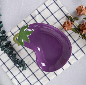 Platos de bistec de cerámica artística <span class=keywords><strong>Happy</strong></span> Go, diseños de frutas vegetales exóticos, estilo creativo para comidas diarias, fiestas en casa para hoteles - Product Image 6