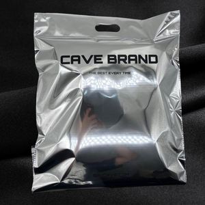 Sacs d'expédition en argent avec logo personnalisé, avec poignée, pour vêtements, emballage d'expédition pour sweats à capuche, sacs d'expédition moyens et grands - Product Image 5
