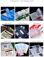 Étiquettes personnalisées dégradables pour livrets pliables multi-pages, contenu extensible, autocollants ouverture/fermeture