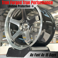 Jantes forgées VeroX TE37 Style Deep Lip, finition usinée argentée, 18-26 pouces, 5x114.3 5x112 5x120 pour voitures de performance JDM et européennes
