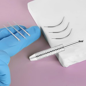 Aiguille de guidage en acier inoxydable à filetage interne, aiguille de perforation auxiliaire en titane pour traction - Product Image 2