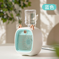 Mini ventilateur refroidi à l'eau pour animaux de compagnie, nouveau Design, turbine de Table USB, LED par pulvérisation, humidification, refroidisseur d'air