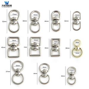 Crochet à œil <span class=keywords><strong>pivotant</strong></span> double à 8 formes, durable, professionnel, polyvalent, plaqué nickel, alliage de zinc de haute qualité, indispensable - Product Image 2