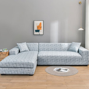 Geometric Printed Furniture Sectional Cover Protector Shape <strong>Slipcover</strong> Elastic Stretch Stretchable <strong>Sofa</strong> Covers <strong>for</strong> Living Room - Product Image 4
