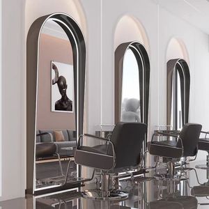 Estaciones de Barbería con Espejo, Espejos de Pared para Barbería, Estación de Salón Moderna y Sencilla con Iluminación LED - Product Image 4