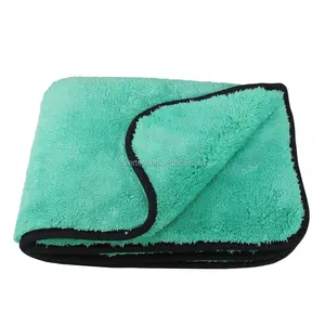 EVERTOOL汽车清洁布1200GSM绿色超细纤维洗车毛巾汽车涂抹器