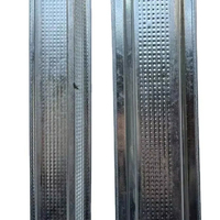 Profilé en acier galvanisé perforé de 0,3 mm pour cloison sèche, moderne, léger, haute résistance, installation facile, étanche, pour écoles