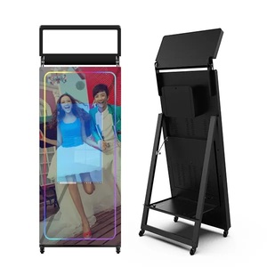 Cabina de Fotos Comercial Vintage de Madera con Espejo Mágico y Pantalla Táctil LED en Oferta - Product Image 1