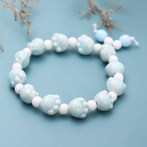 สร้อยข้อมือการ์ตูนสดใสและหวาน สร้อยข้อมือหลายชั้นประดับด้วยอัญมณีธรรมชาติ - Product Image 2