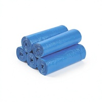 Blauwe kleine polyethyleen vuilniszakken rol, wegwerpbaar, multifunctioneel, huishoudelijke afvalzakken voor tuin, kamer en keuken