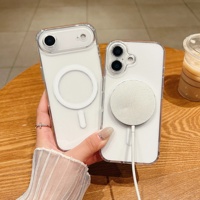Hassas Lens koruyucu şeffaf iPhone için kılıf 17 16 16e 15 14 13 12 11 hava Pro Max artı Mini manyetik kablosuz şarj